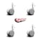 Service Caster 2 Inch MRI Safe Casters, 7/16 Grip Ring Stem, Set of 4, 4PK SCC-GR02S50-TPR-GRY-716138-MRI-4 - alternate 3